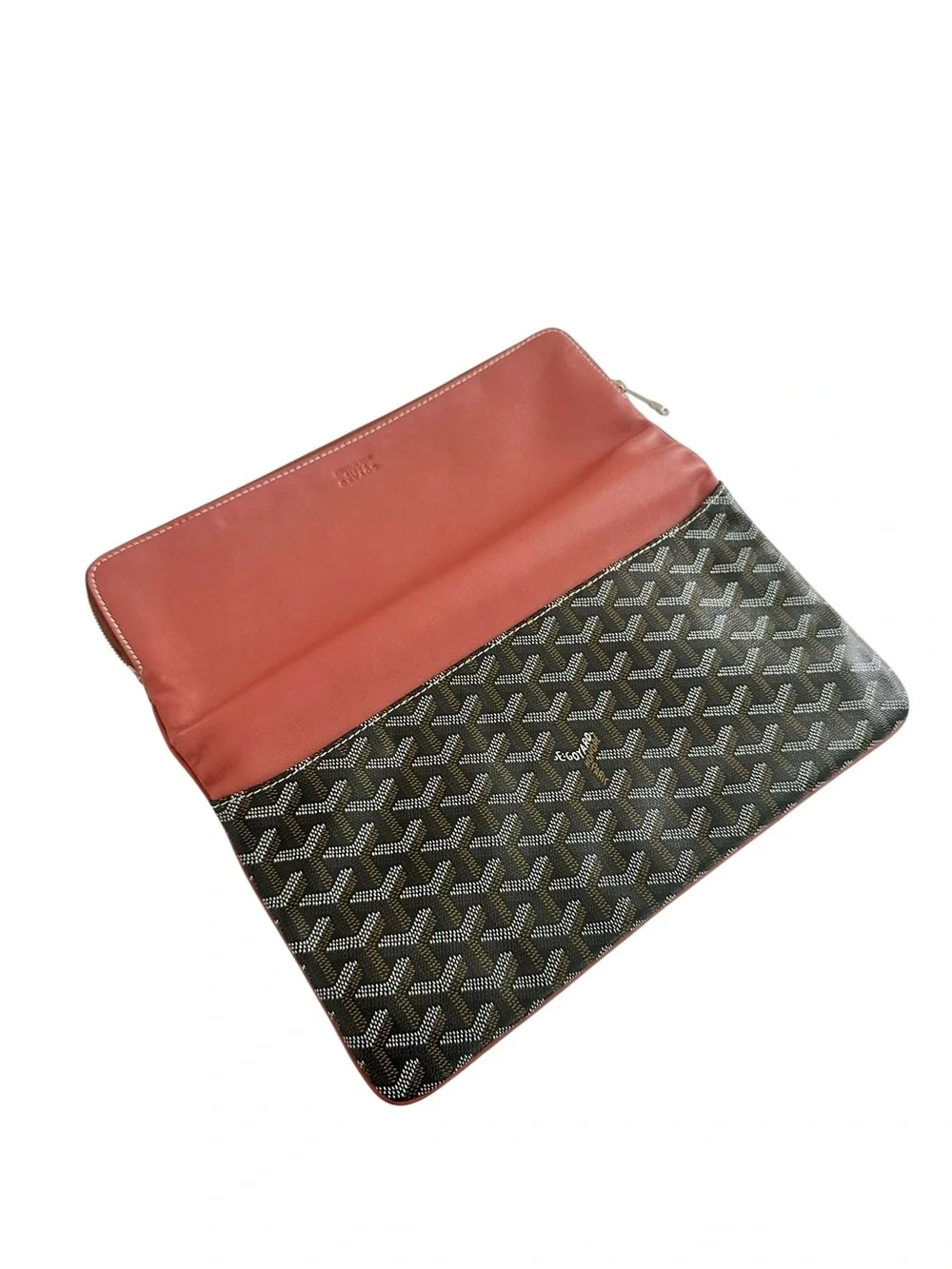 Sainte Marie MM Foldable Clutch Bag St Louis Black Tan